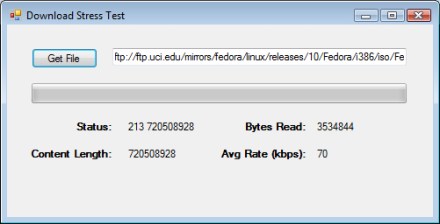 Downloading a file from an FTP server