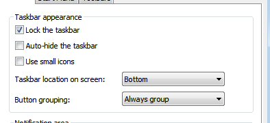 Change Taskbar