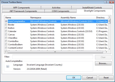 Silverlight Components